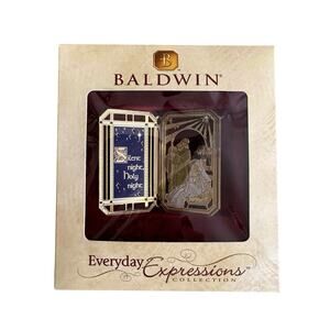 Baldwin Everyday Expressions Collections Ornament Silent Night Metal Christmas￼